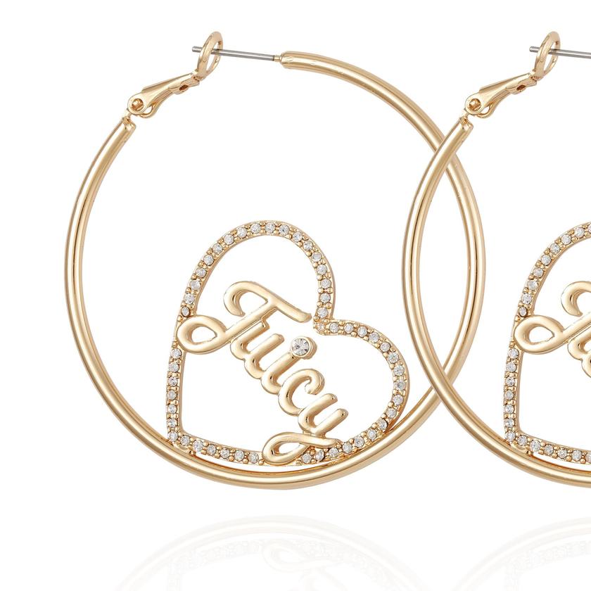 Heart Hoop Earrings Free shipping