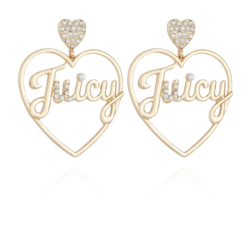 Heart Logo Hoop Earrings Free shipping