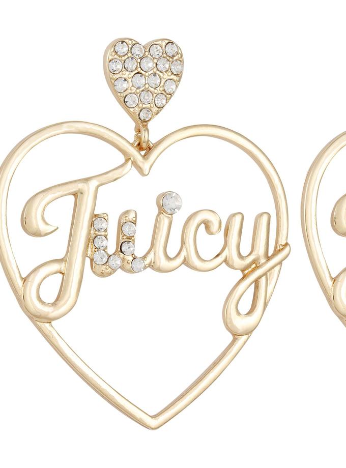 Heart Logo Hoop Earrings Free shipping