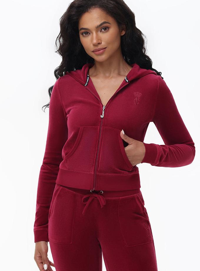 Heritage Cotton Velour Hoodie Free shipping