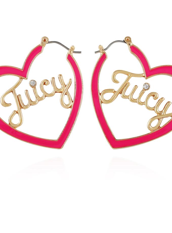 Juicy Heart Hoop Earrings Best Price