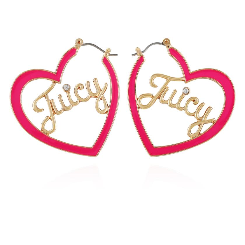 Juicy Heart Hoop Earrings Best Price