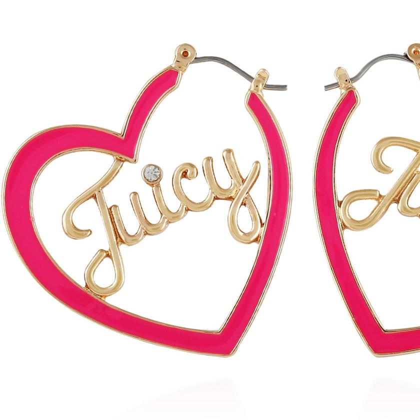 Juicy Heart Hoop Earrings Best Price