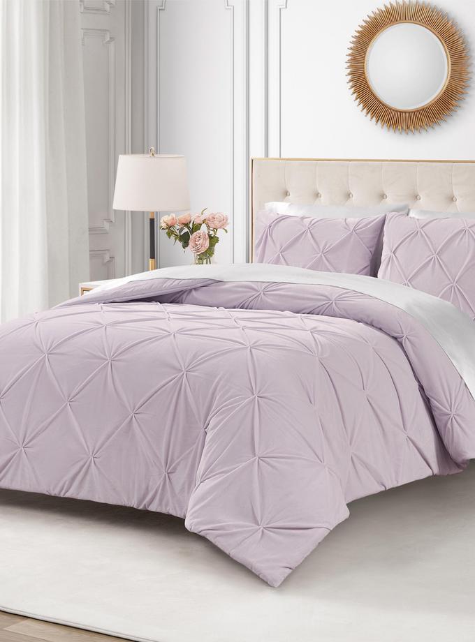 Kiss Pleat Micromink Comforter Set Best Seller