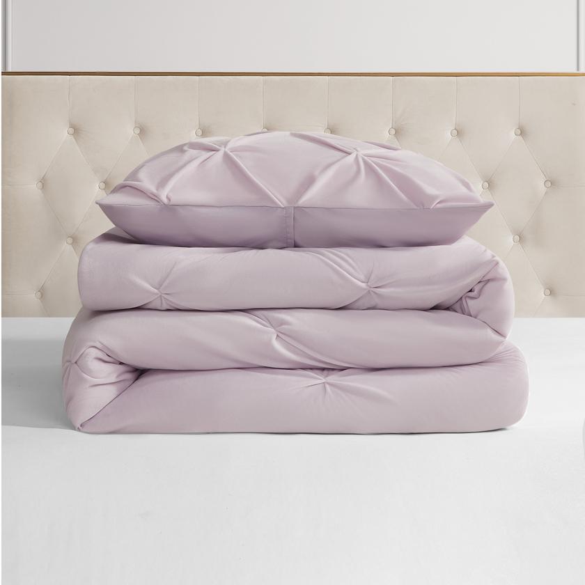 Kiss Pleat Micromink Comforter Set Best Seller