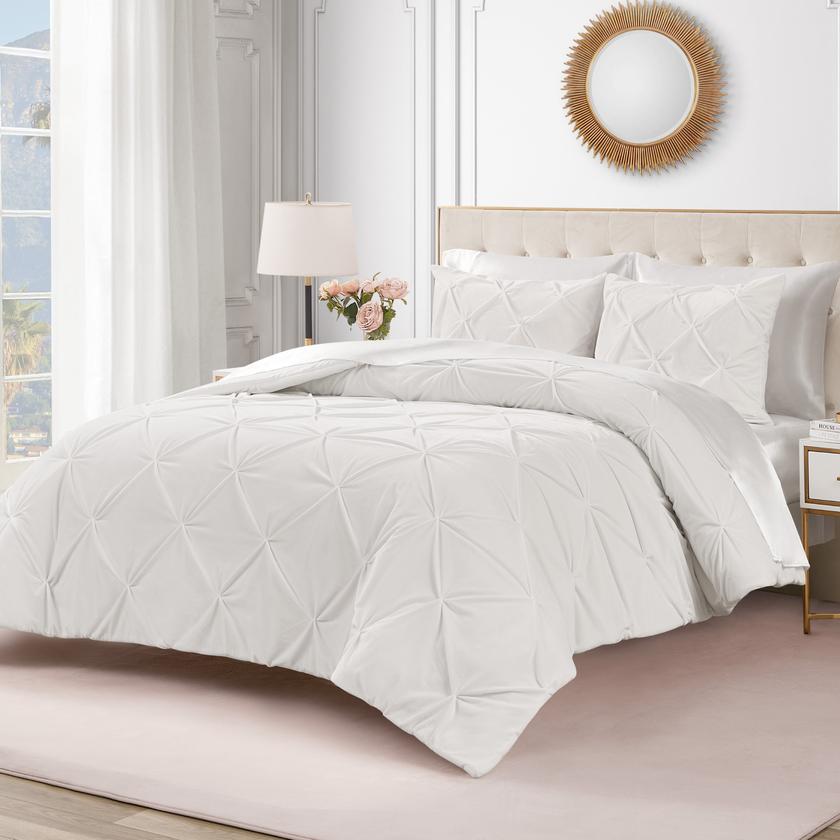 Kiss Pleat Micromink Comforter Set For Sale