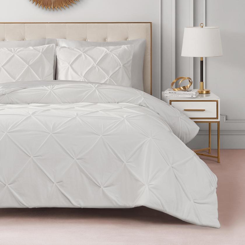 Kiss Pleat Micromink Comforter Set For Sale