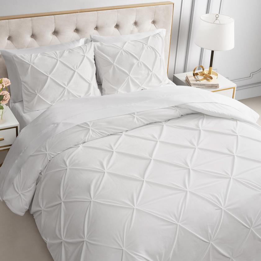 Kiss Pleat Micromink Comforter Set For Sale