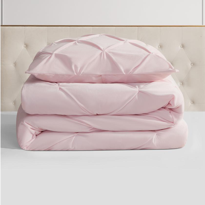 Kiss Pleat Micromink Comforter Set New Arrival