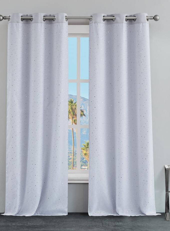 Melody Embellished Double Layer Curtains For Sale