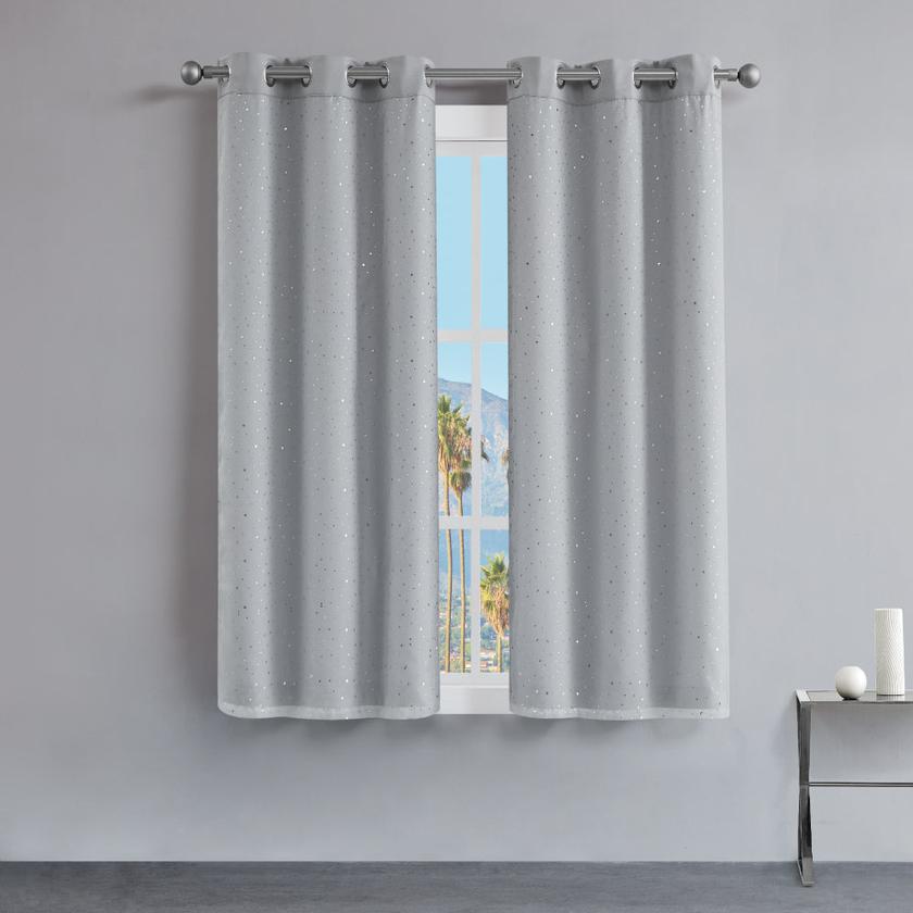 Melody Embellished Double Layer Curtains High Quality