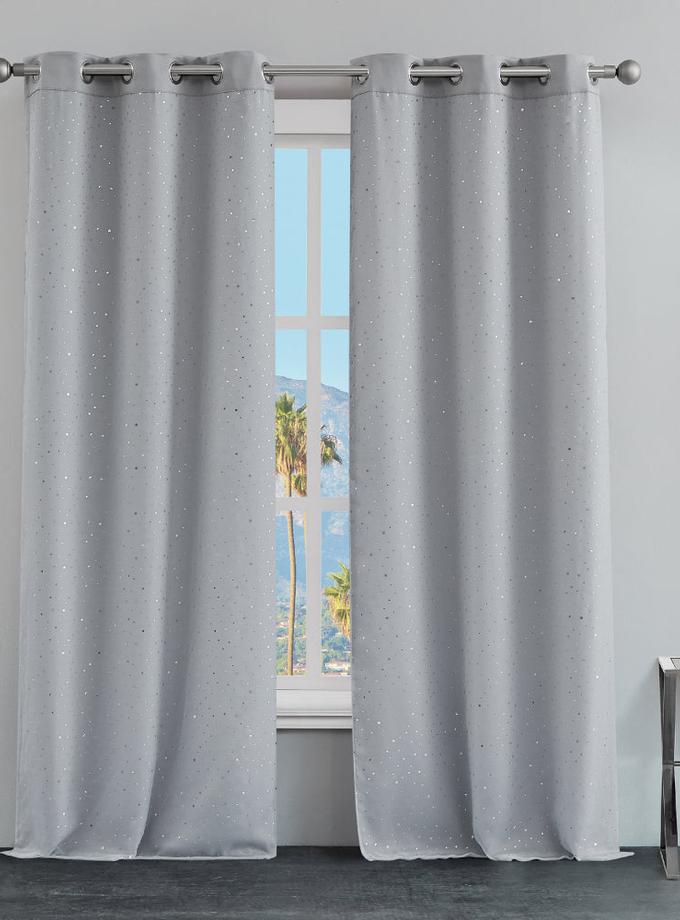 Melody Embellished Double Layer Curtains High Quality