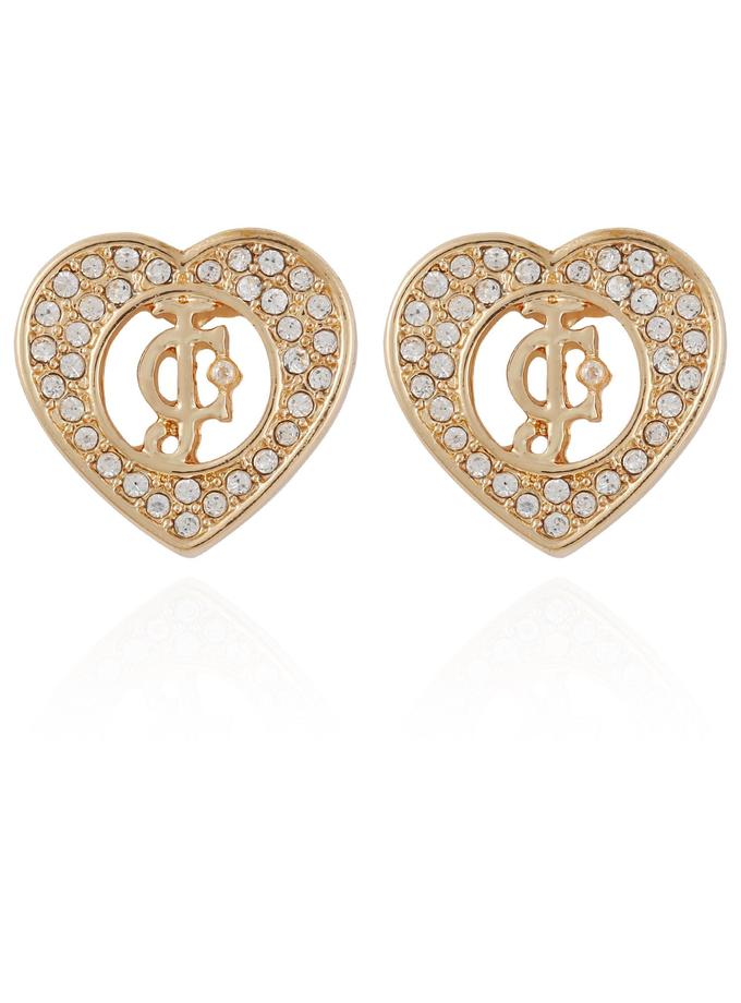 Monogram Heart Stud Earrings New Arrival