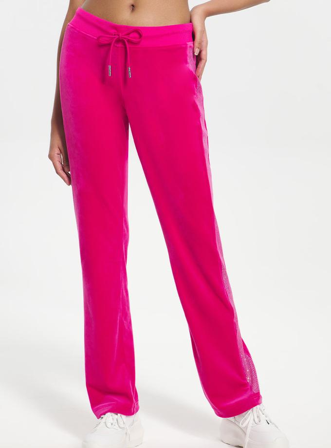 Ombre Bling Velour Track Pants High Quality