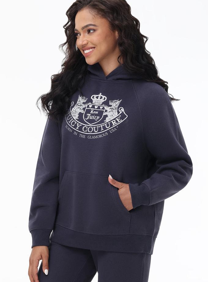 Oversized Fleece Scottie Dog Hoodie Free shipping