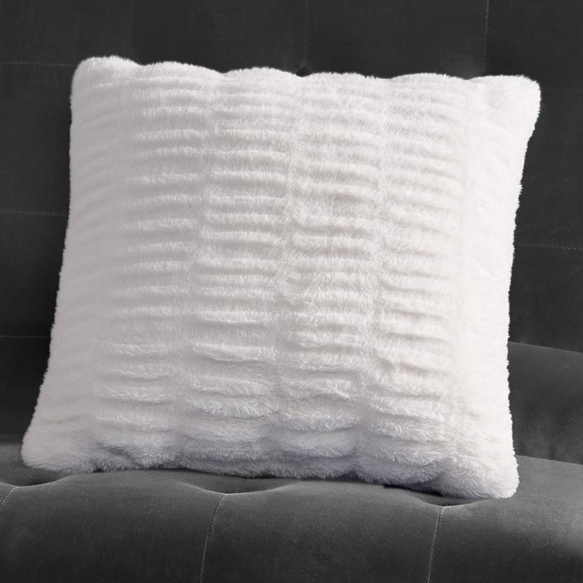 Pleated Faux Fur Decorative Pillow Best Seller