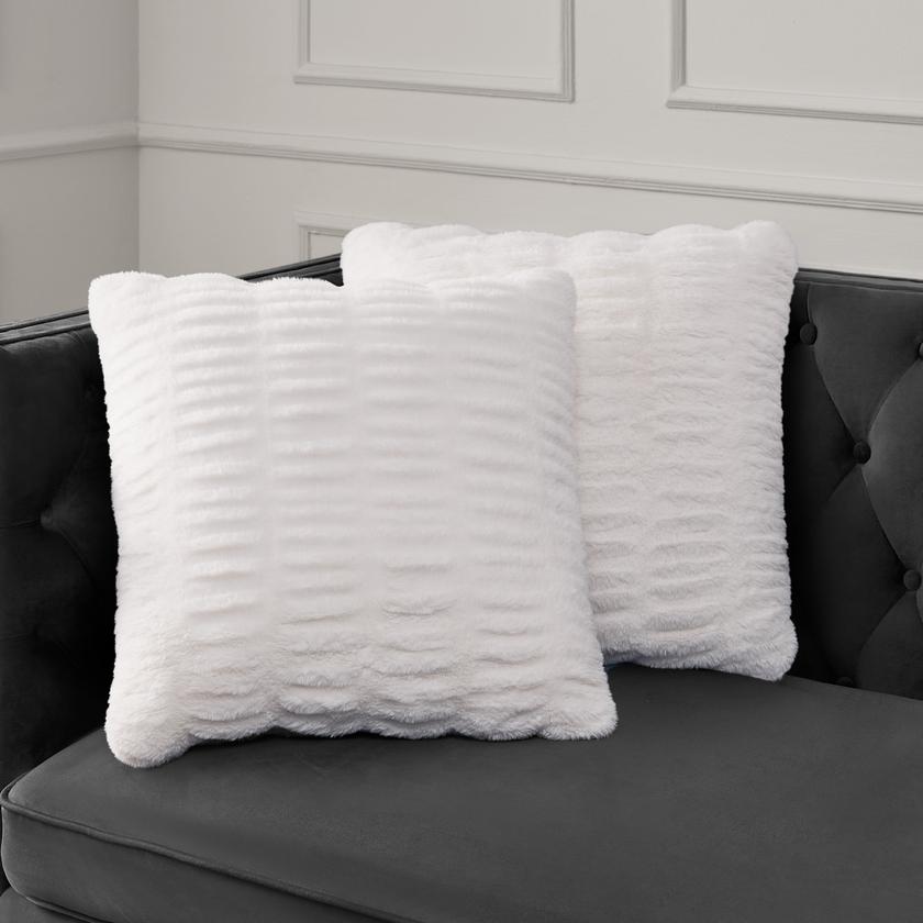 Pleated Faux Fur Decorative Pillow Best Seller