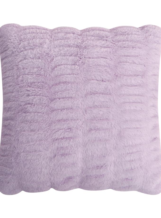 Pleated Faux Fur Decorative Pillow High Quality