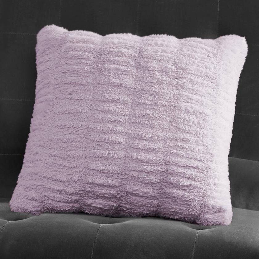 Pleated Faux Fur Decorative Pillow High Quality