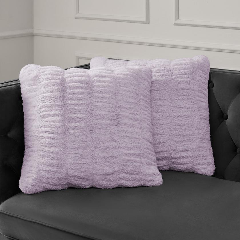 Pleated Faux Fur Decorative Pillow High Quality