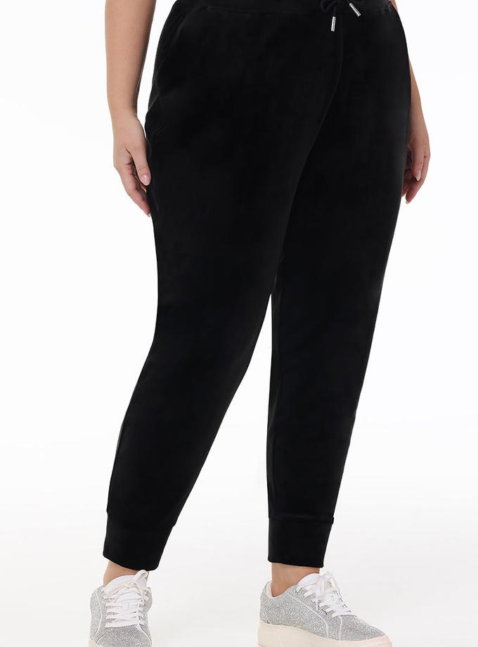 Plus-Size Big Bling Velour Jogger Best Price