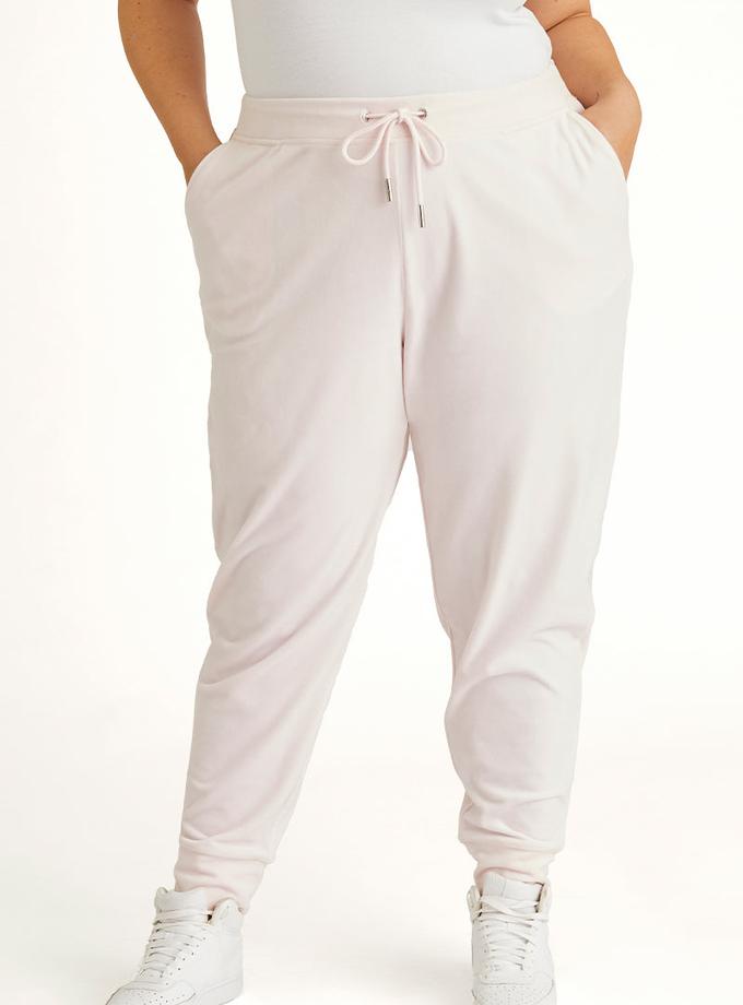 Plus-Size Big Bling Velour Jogger Best Seller