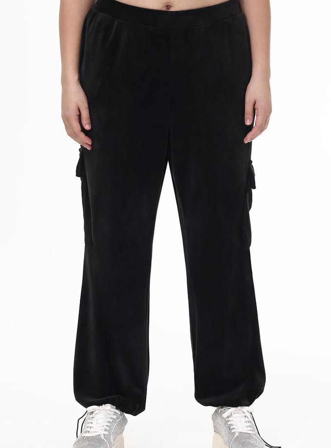 Plus-Size Bling Velour Cargo Pant For Sale