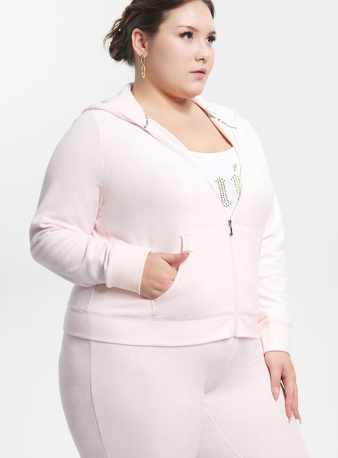 Plus-Size Classic Cotton Velour Hoodie High Quality