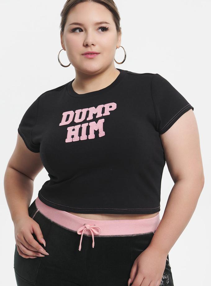 Plus-Size Dump Him Baby Tee Free shipping