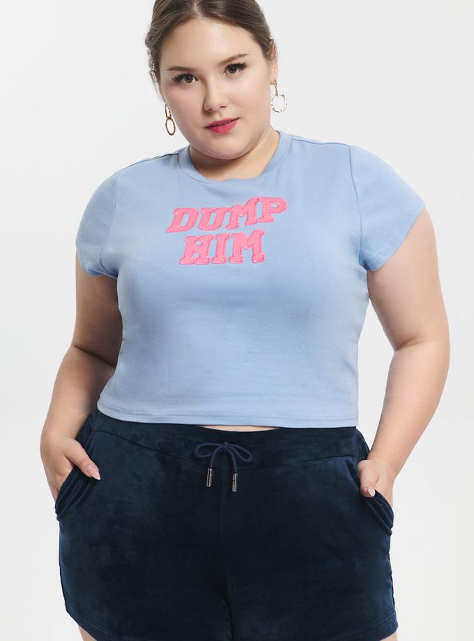 Plus-Size Dump Him Baby Tee On Sale