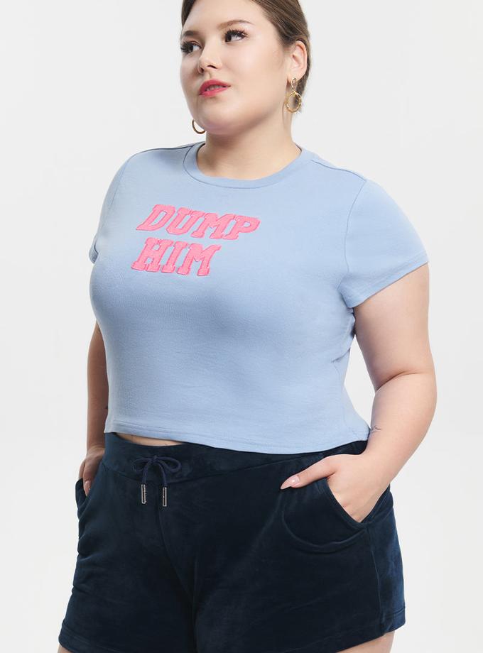 Plus-Size Dump Him Baby Tee On Sale