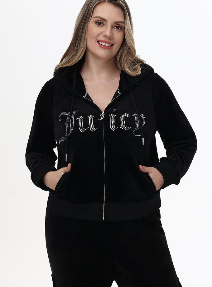 Plus-Size Front Bling Hoodie High Quality