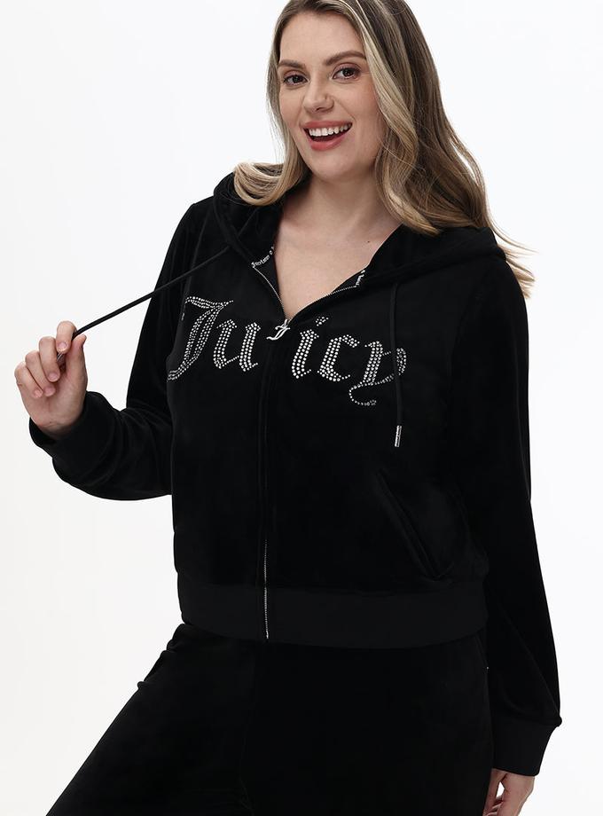 Plus-Size Front Bling Hoodie High Quality