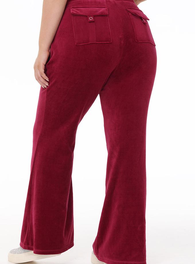 Plus-Size Heritage Cotton Velour Track Pants Best Seller