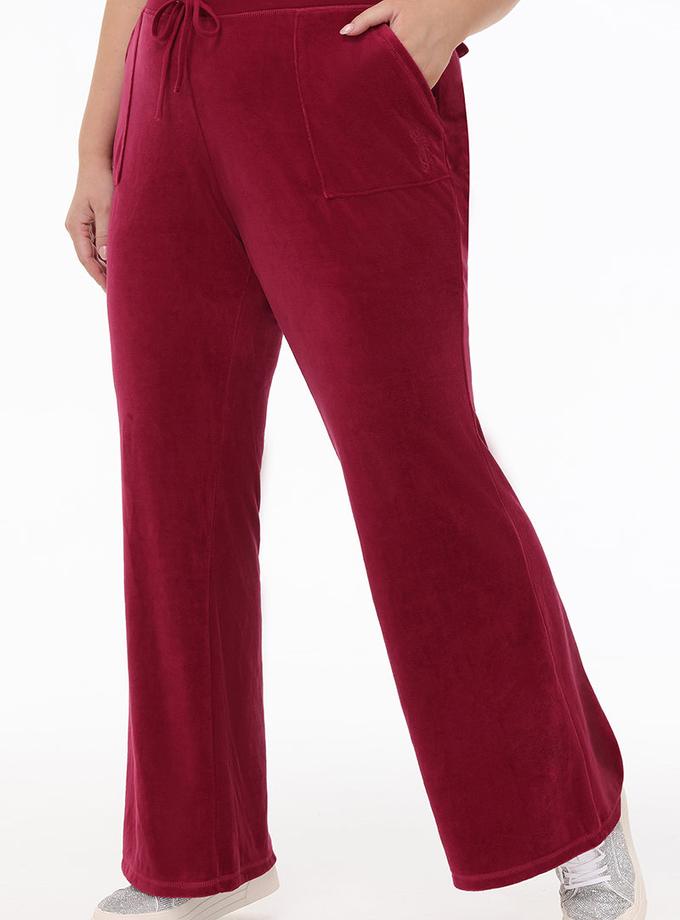 Plus-Size Heritage Cotton Velour Track Pants Best Seller