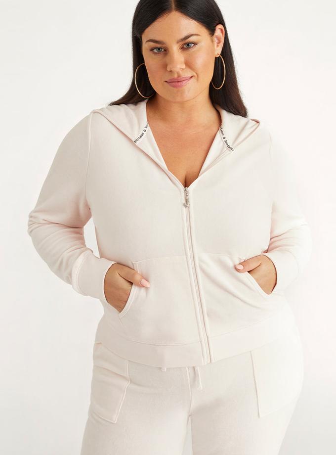 Plus-Size Icons Classic Cotton Velour Hoodie High Quality