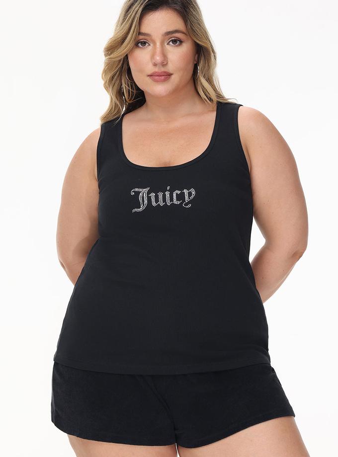 Plus-Size Long Bling Tank Top Best Seller