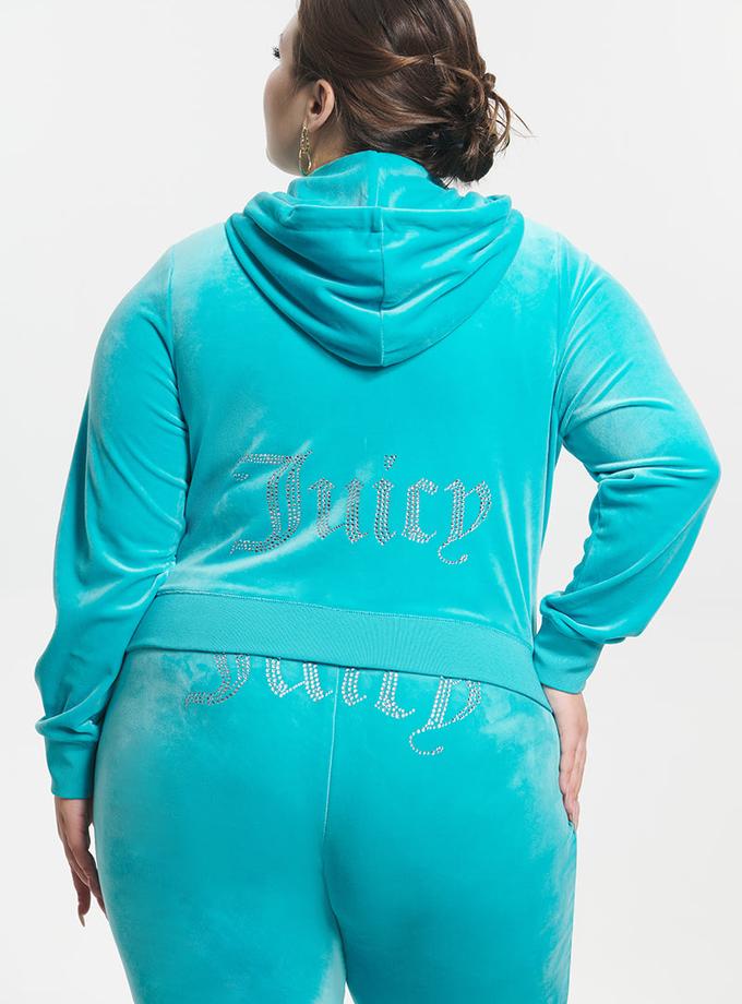 Plus-Size OG Big Bling Velour Hoodie New Arrival