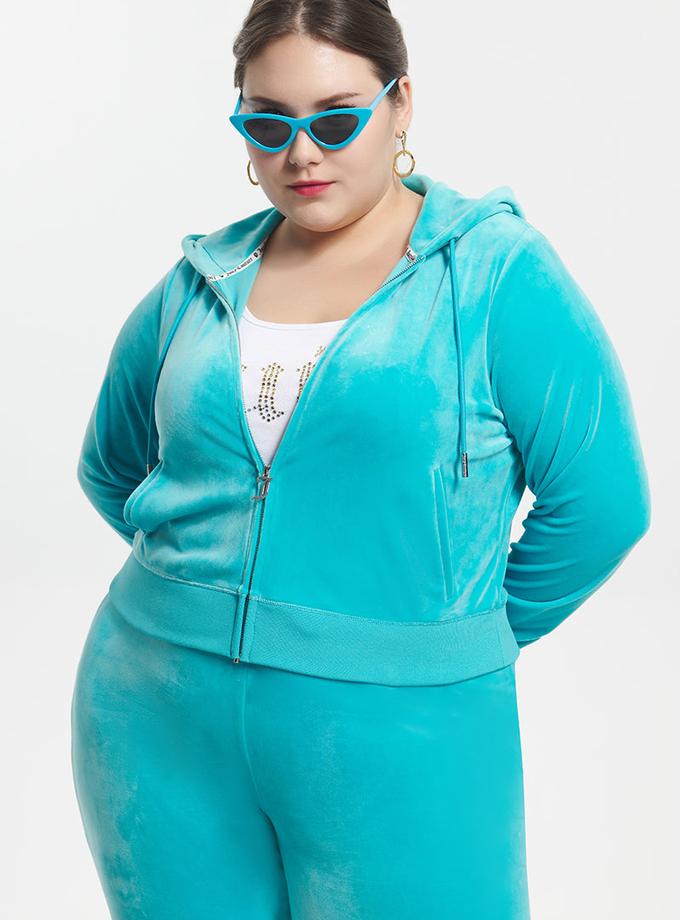 Plus-Size OG Big Bling Velour Hoodie New Arrival