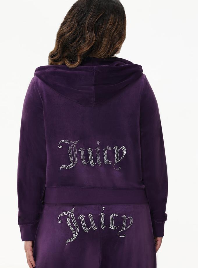 Plus-Size OG Big Bling Velour Hoodie On Sale