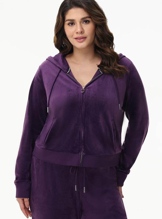 Plus-Size OG Big Bling Velour Hoodie On Sale