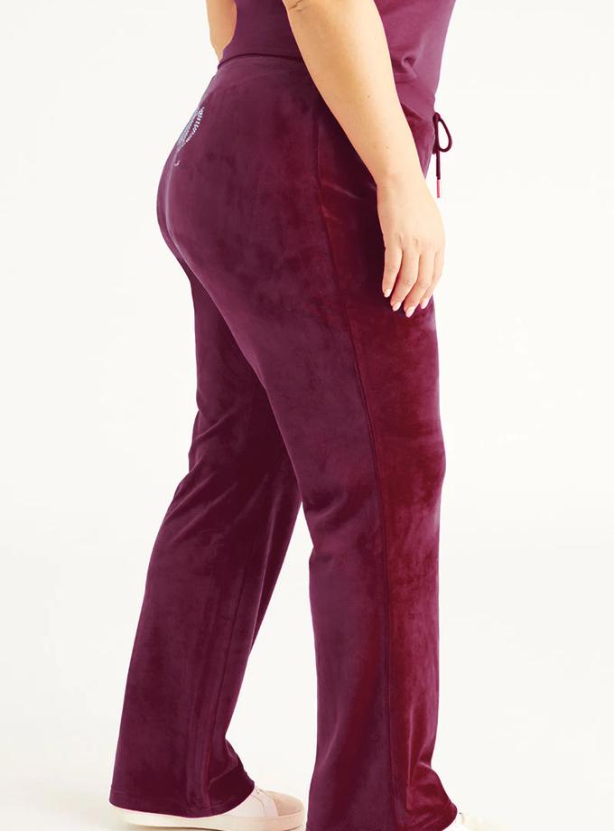 Plus-Size OG Big Bling Velour Track Pants Best Buy