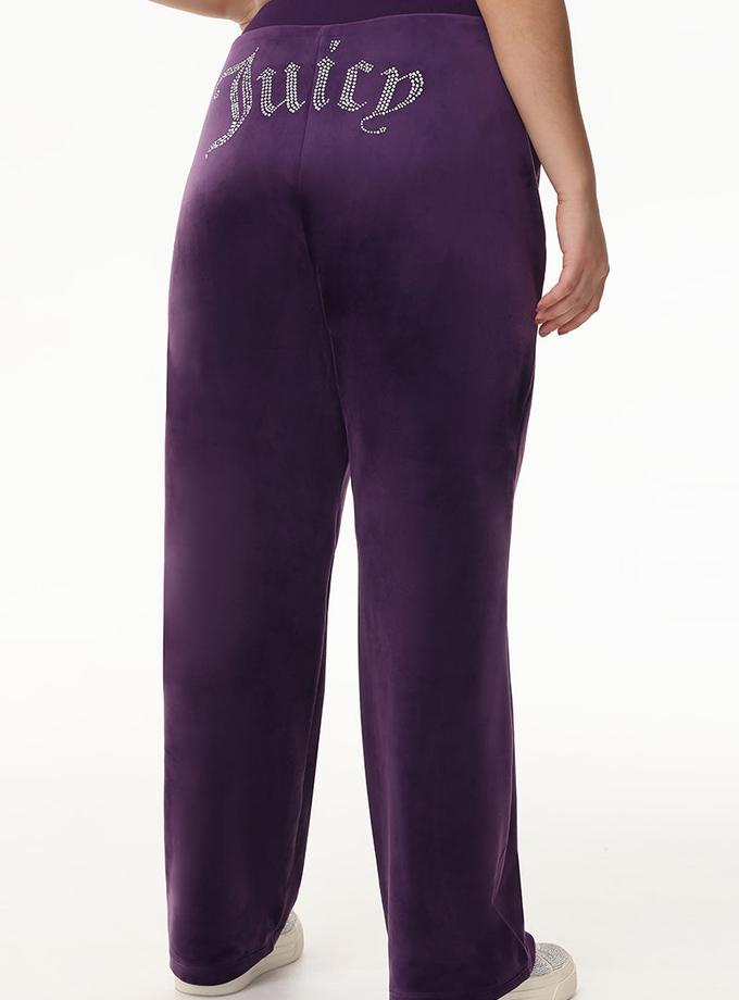 Plus-Size OG Big Bling Velour Track Pants Best Price