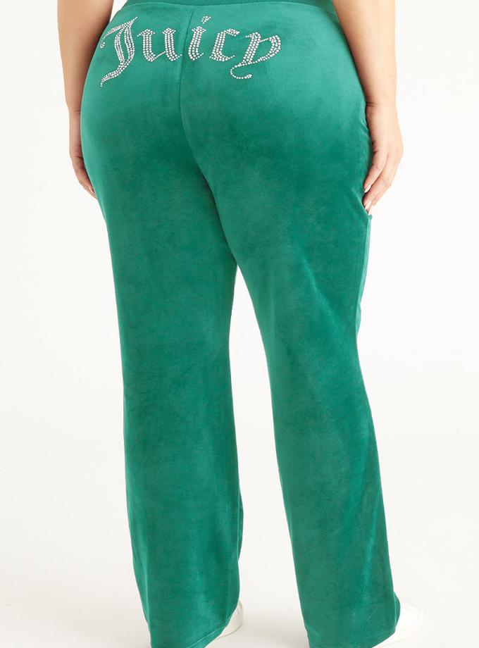 Plus-Size OG Big Bling Velour Track Pants Free shipping