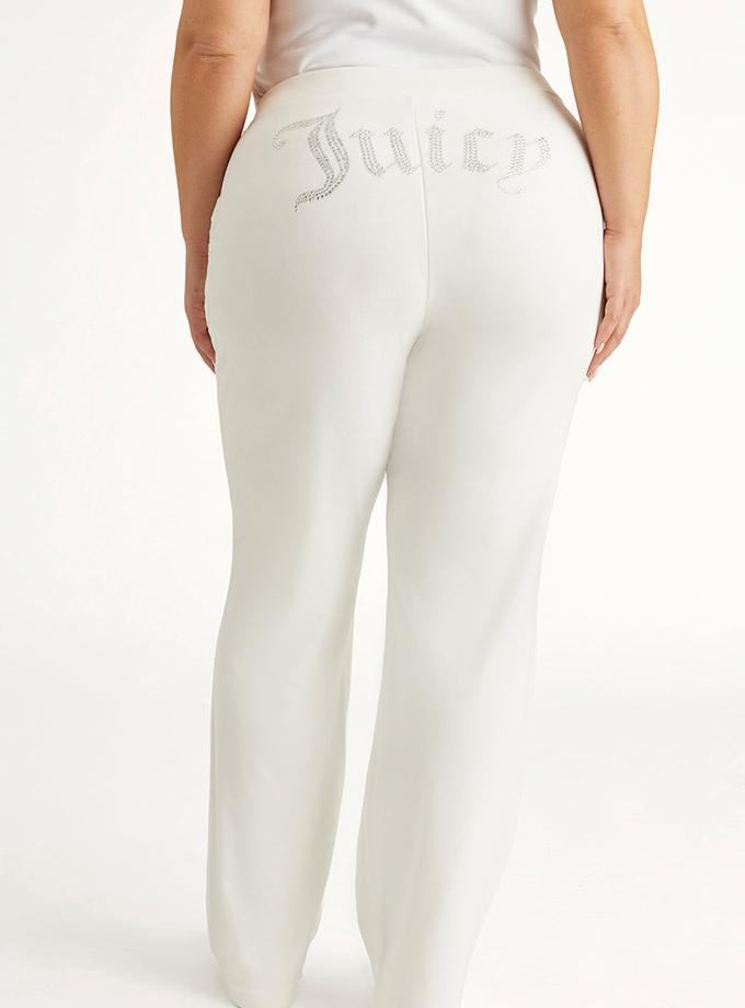 Plus-Size OG Big Bling Velour Track Pants High Quality