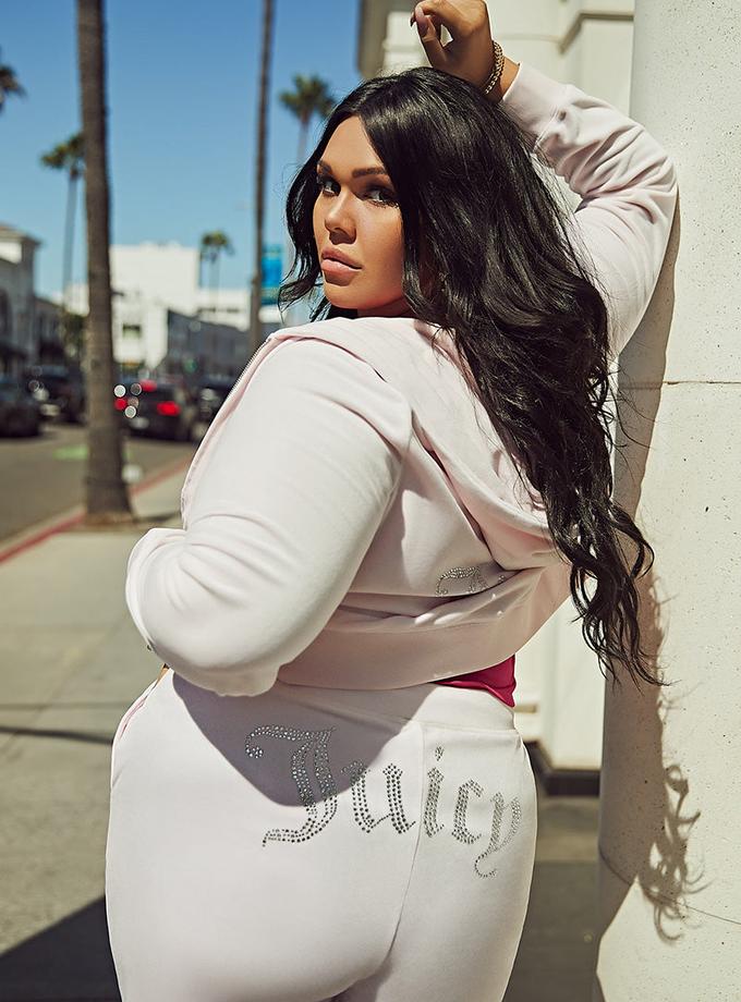 Plus-Size OG Big Bling Velour Track Pants Same Day Delivery