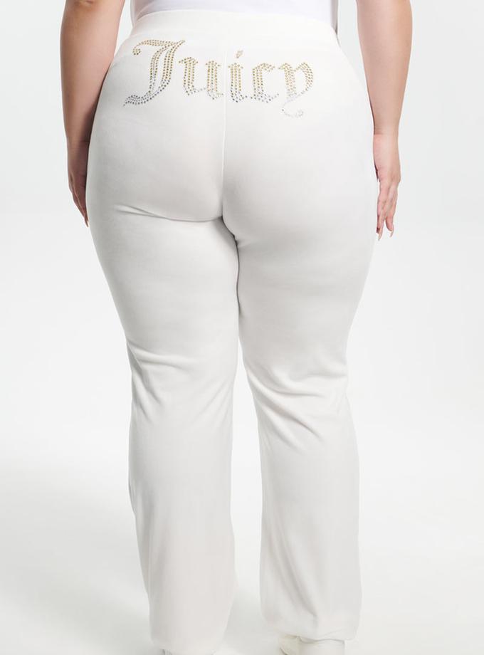 Plus-Size Ombre Big Bling Velour Track Pants Best Price