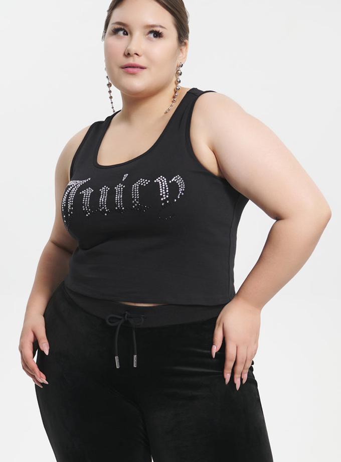 Plus-Size Ombre Bling Tank Top Same Day Delivery