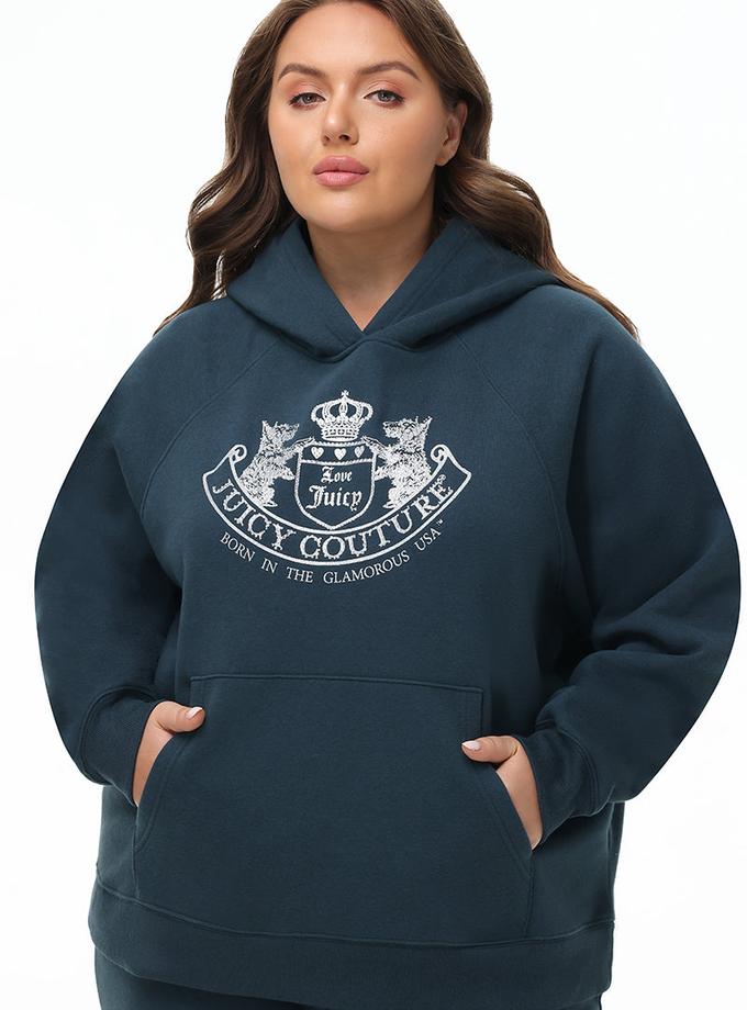 Plus-Size Oversized Fleece Scottie Dog Hoodie High Quality