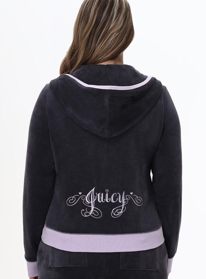 Plus-Size Sweetheart Cotton Velour Hoodie Best Price